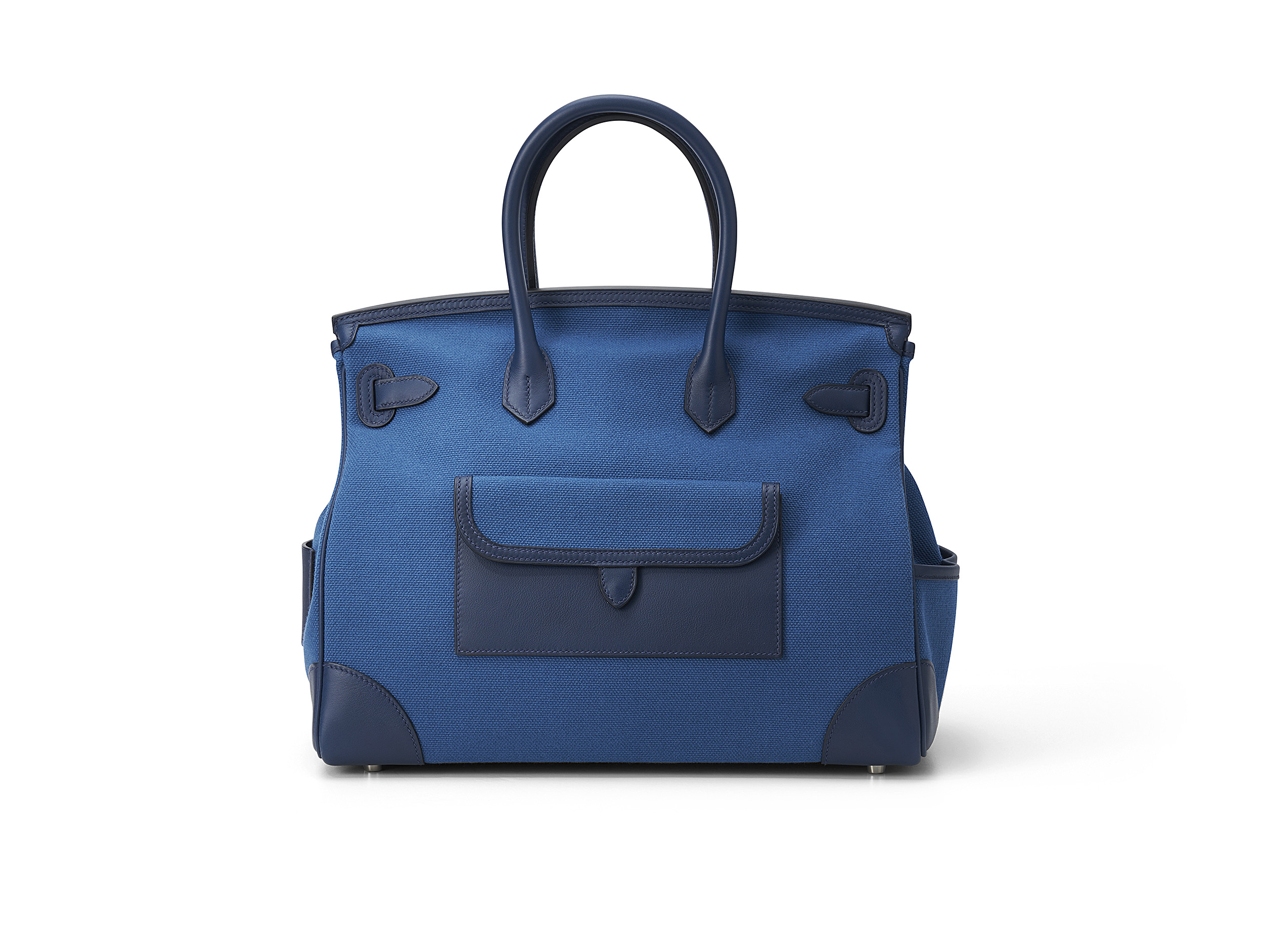 Birkin 35 Cargo Bleu Marine Canvas Swift 