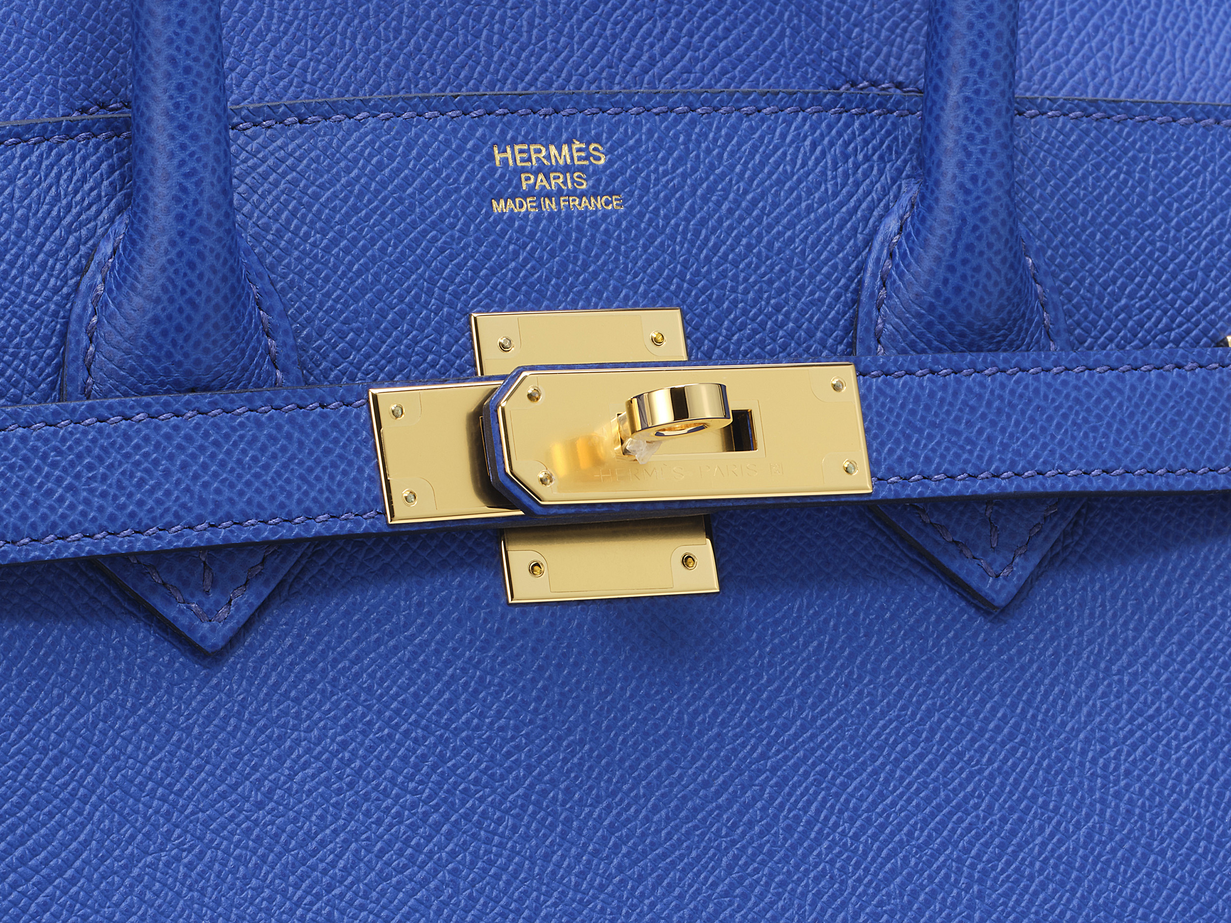Hermes Birkin 30 Bleu Royal Togo Gold Hardware