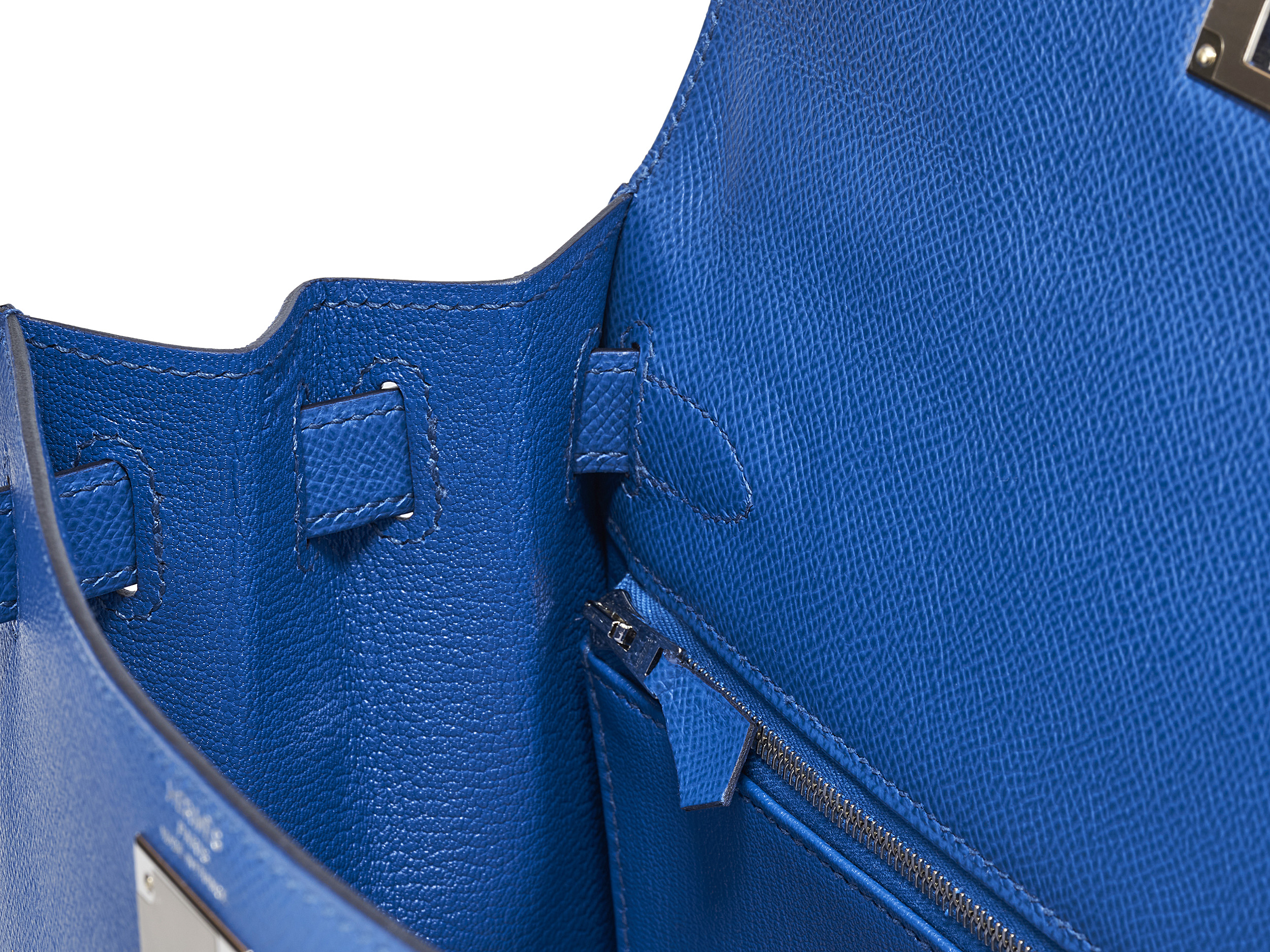 Kelly 28 Sellier Bleu France Epsom  