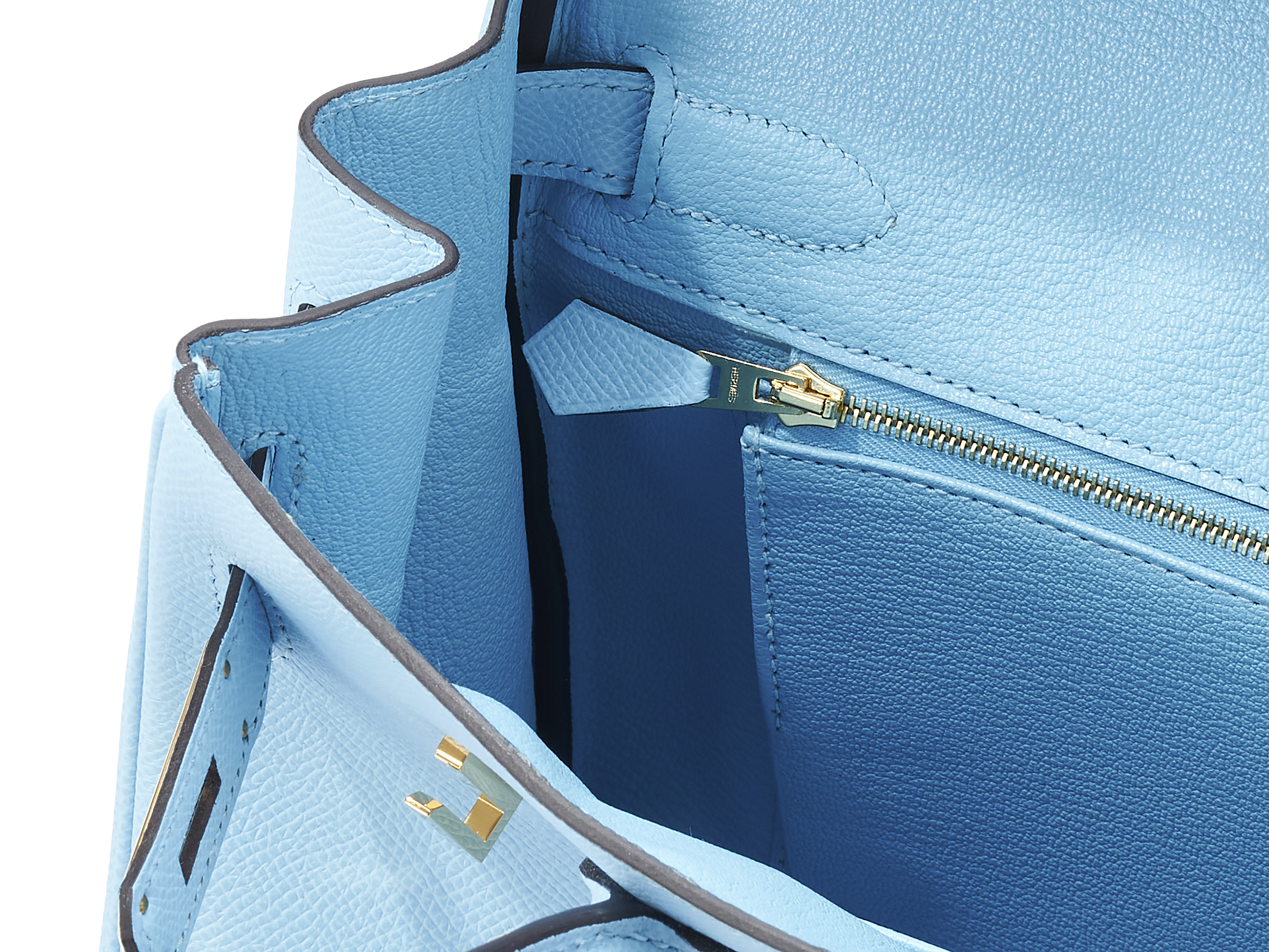 NIB Hermes Birkin 30 cm in Celeste Sky Blue Epsom Leather w