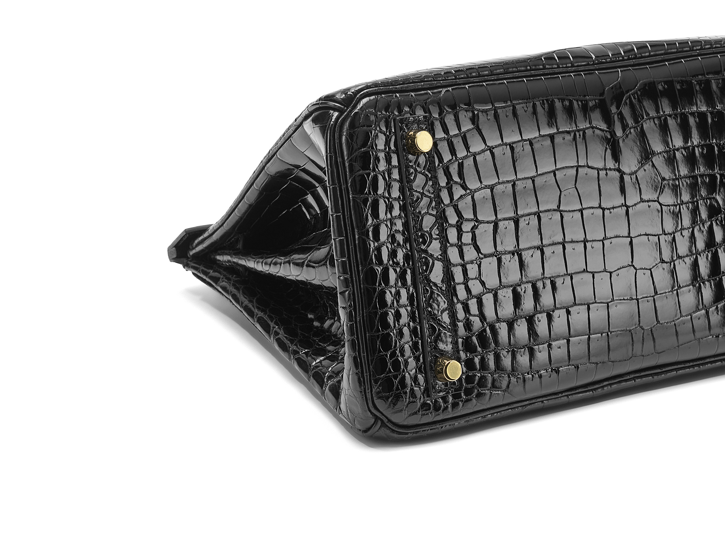 Hermès Birkin 30 Noir (Black) Crocodile Porosus Lisse Palladium